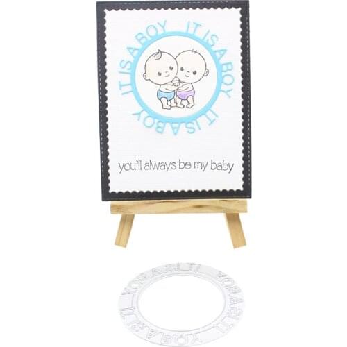 YPP CRAFT It Is A Boy Metal Cutting Dies Stencils for DIY Scrapbooking/photo album Decorative DIY Paper Cards