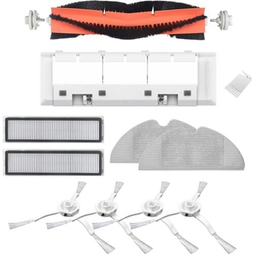 Washable Vacuum Cleaner Accessories for Xiaomi Dreame D9 Robot Vacuum Mop Roller Side Brush Hepa Filter Mop Cloth Set