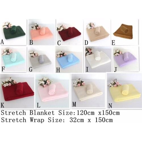 Newborn Bean Bag Blanket backdrop and jersey wrap Newborn photography props full set Posing Fabric backdrop