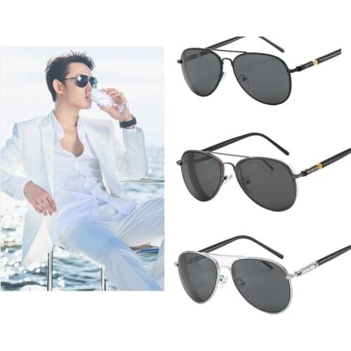 Pilot Myopia With Degree Glasses Polarized Sunglasses For Nearsighted Anti-glare Trendy Men Women Metal Frame Driving Goggle