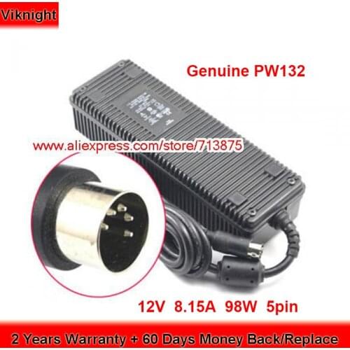 Genuine PW132 12V 8.15A 98W AC Adapter for Horizon 1500 with 5pin Plug Power Supply