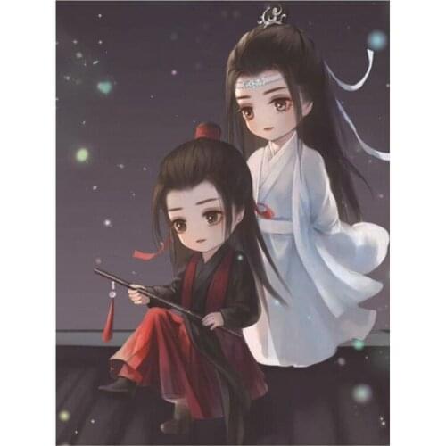 Full Square&Round Diamond Painting Modaozushi cartoon 5D Diamond Embroidery Mosaic Cross Stitch Home Decor Gift FH243