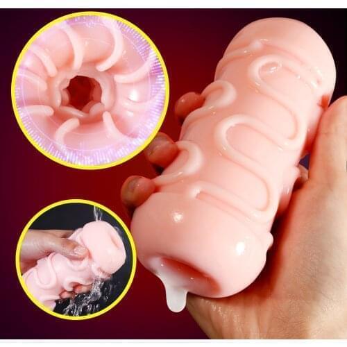 Realistic Sex Toys for Men Pocket Pussy Real Vagina Male Sucking Masturbator Cup Silicone 3D Artificial Vaginal Erotic Adult Toy