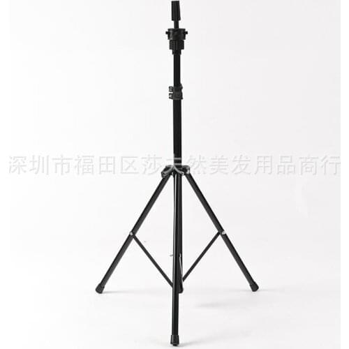 Adjustable Silver Aluminum Mannequin Head Tripod Stand Hairstyles Hairdressing Training Wig Head Clamp Holder For Practice Model