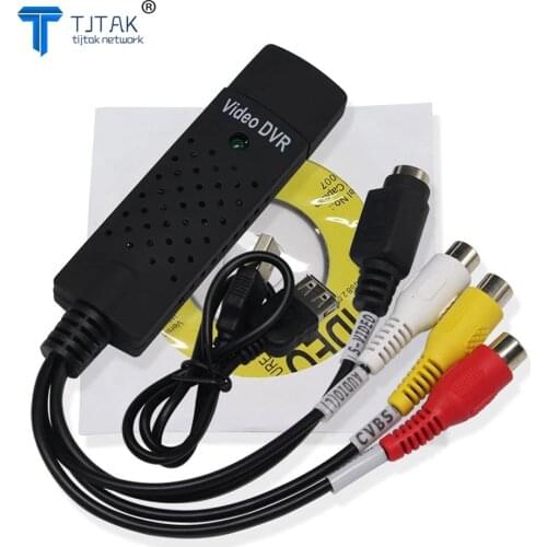 USB Video Capture Card Adapter TV DVD VHS Captura de v deo Card Audio AV for Computer/CCTV Camera USB 2.0 EasyCAP