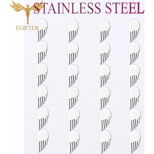 Cute Angel Wing Earrings Silver Color Stainless Steel Stud Earring Set for Girls Women Accessories oorbellen set