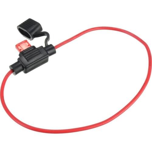 2PCS Waterproof Power Socket Mini Blade Type In Line Fuse Holders With 10A Fuse