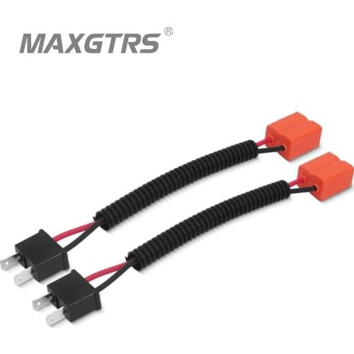 2PC Car H7 H1 H4 H8 9005 9006 Headlight Ceramic Bulb Holder Extension Automotive Wire Halogen Adapter Socket Lamp Connector