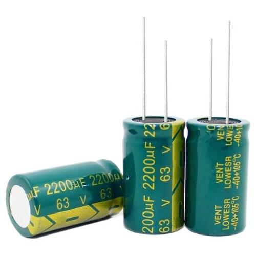 3300UF 100UF 2200UF 450V 63V 50V 18*30MM high frequency low impedance aluminum electrolytic capacitor