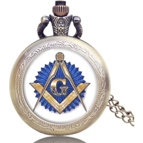 4 Design Bronze Vintage Quartz Pocket Watch Free Mason/Sword Art Online/Gear Necklace Pendant Chain Womens Mens Gifts P1123