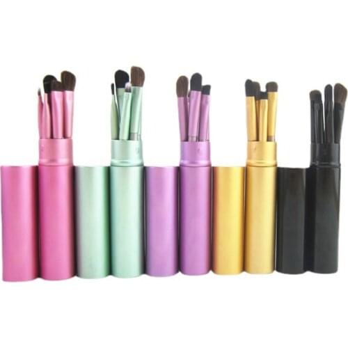 5pcs Small Horse Hair Eye Shadow Brush Beginners Small Brush Soft Animal Hair Eye Beauty Tool