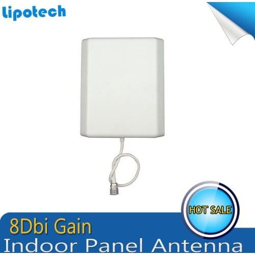 8dBi 700-2700MHz 3G 4G Indoor Panel Antenna N Female Connector For GSM CDMA WCDMA UMTS LTE Signal Booster Repeater