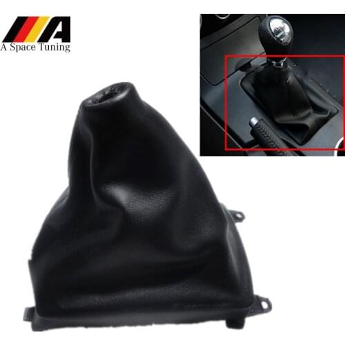 PU Leather Manual Gear Shift Knob Lever Stick Collar Gaiter Boot Cover Case For Mazda 6 M6 2002-2007 Car Styling Accessories
