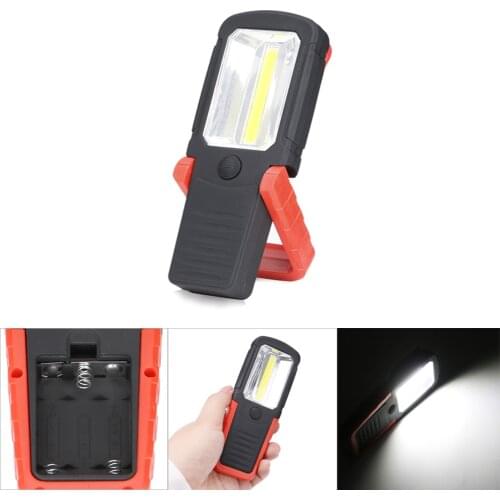 COB LED Flashlight Magnetic Working Light Portable Torch 360 Degree Hanging Hook Lantern for Tent Camping Fishing Car Repairing