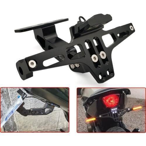Motorcycle Rear License Plate Mount Holder and Signal Lamp For Honda MSX 125 CB650R CB125R XADV X ADV 750 X11 ST1300 Accessories