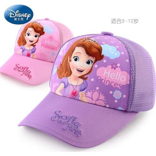 Disney Mickey Sofia Children hats girl baseball caps Autumn winter caps hip hop caps child hat girl sunshade baseball caps