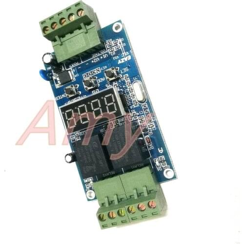 Dual Programmable time relay board / 2-way voltage detection control / trigger / cycle timer turns off