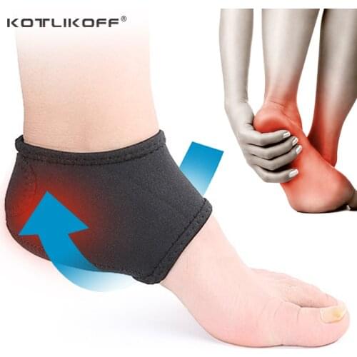 KOTLIKOFF Men Plantar Fasciitis Socks for Achilles Tendonitis Calluses Spurs Cracked Pain Relief Heel Pads Foot Care Inserts Pad