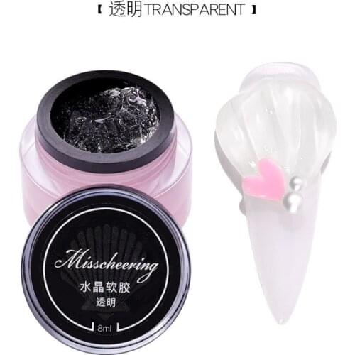 Crystal soft Gel DIY Nail Beauty 3D solid clay soft Nail Gel Nail Art Carving model manicure PVC solid gel Nail Art Accessories