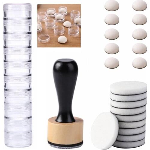 Round Stackable Jars Round/domed Foams Blending Tools Applying Inks and Paints Through Templates Diy Painting Cards Paper Hot