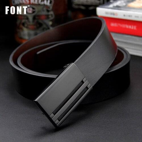 New mens genuine leather belt men cowskin belt formal suit trousers belt double metal buckle strap gift for men belts