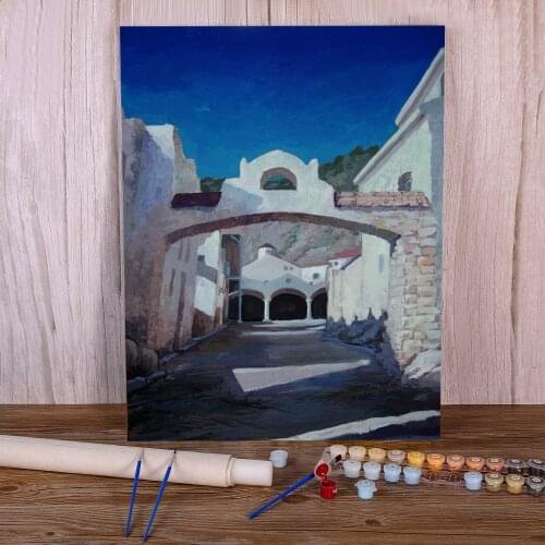 Landscape Ancient Greece Painting By Numbers Kit Oil Paints 50*70 Picture By Numbers Photo Home Decor Kids Wall Handiwork