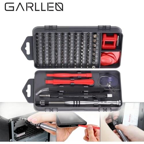 GARLLEN 115 in 1 Precision Screwdriver Set Repair Tool Soft-Touch Screwdrivers + CRV Alloy Steel Screwdriver Bits For Cellphone
