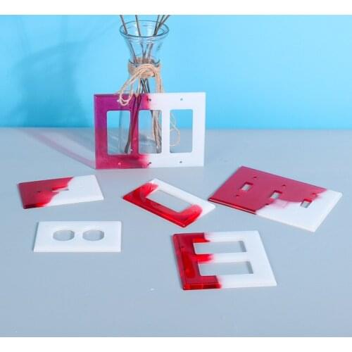 NOT AS LONG diy Epoxy mold number 7 switch seat panel mold 7 specifications and styles optional handmade mirror hot new products