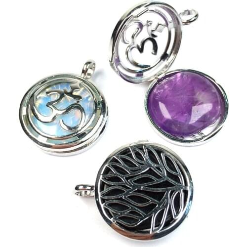 Natural Stones Crystal Hollow Pendant Cage Pendant Exquisite charms For Jewelry Making DIY Chakra Healing Necklace Accessory