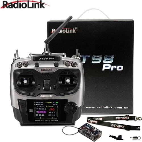 Radiolink AT9S Pro TX 10/12CH RC Radio Controller RC transmitter with R9DS RX 2.4G receiver for RC FPV Racing Drone