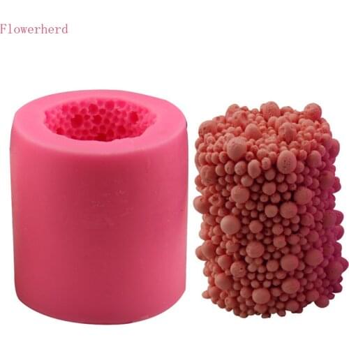 Foam Shape Silicone Mold Cylindrical Handmade Soap Mold Fondant Cake Mold Chocolate Mold Cake Decorating Candle Mold Pastry Tool