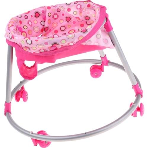 Foldable Doll Baby Strollers Toddler Chair Walker Doll Carrier Playset for Reborn Doll for Mellchan Baby Dolls Accessories