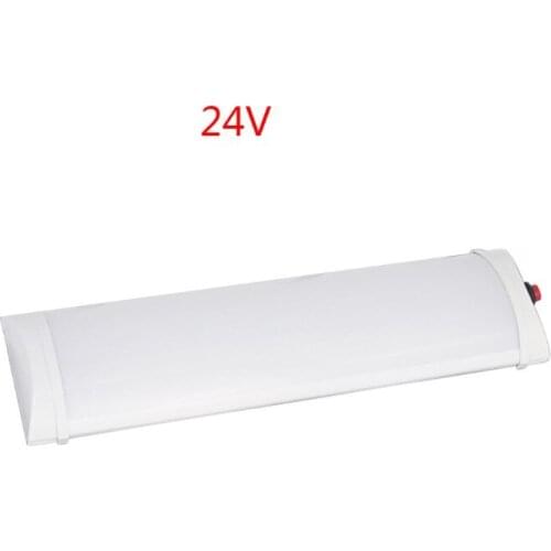 Car Interior Led Light Bar 10W 72 LED White Light Tube with Switch for Van Lorry Truck RV for Camper Boat Indoor ceiling F19A