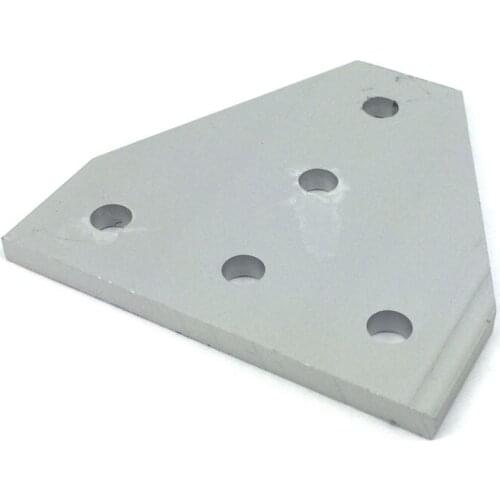 SWMAKER CNC aluminum alloy 5 Hole T Joining Plate - V Slot Aluminium Linear Extrusion for 2020 extrusion