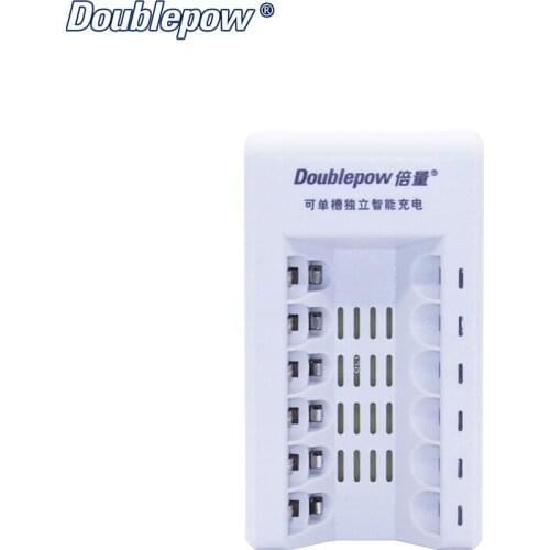 6 slots Doublepow DP-K206 Universal Intelligent Rapid Charger for 1.2V AA/AAA Ni-MH & Ni-CD batteries 4 universal plug for chose