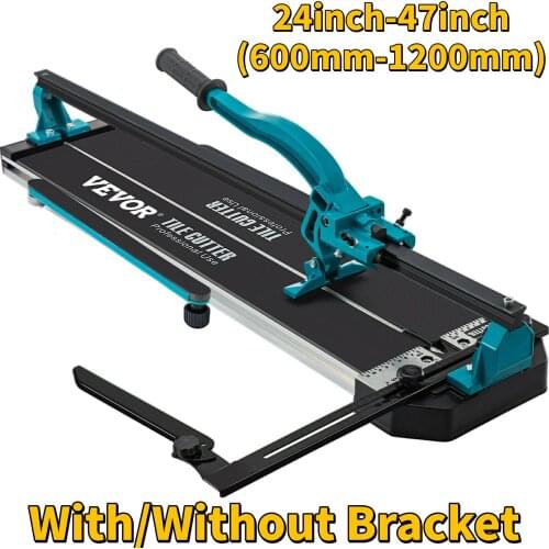 VEVOR 47"(1200mm) Manual Tile Cutter Cutting Machine 3/5inch Cap W/ Laser Positioning Durable Single Rail Push Knife Aluminium