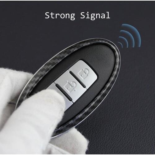 3 Buttons Remote Hard Car Key Shell Cover For Nissan Infiniti Carbon Fiber Car Key Fob Case Chain Cover Protector Case Bag