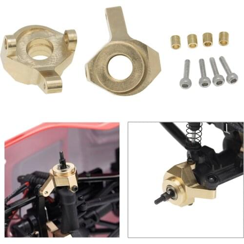 1Pair Steering Knuckle RC Car Spare Parts for 1/24 Axial SCX24 90081 SCX24 AXI00002 SCX24 AXI00001 SCX24 AXI90081