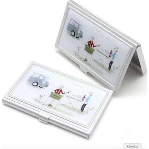 100pcs customized logo business card holder; aluminum alloy business card holder; metal card holder; epoxy card holder jyt09