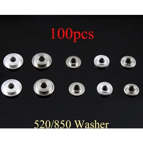 100pcs Mini Metal Washer Gasket Shim Spacers for 520/850 Ball Bearing Guide Wheel Roller 94768 for Tamiya Mini 4WD RC Car