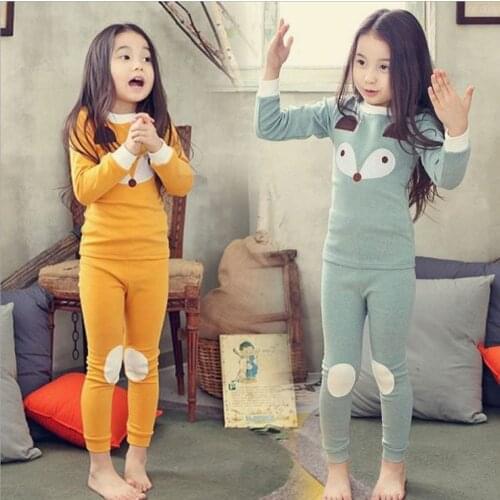 2018 Baby Girl Sleepwear Casual Girls Pajamas Sets Spring Fall Long Sleeved T-shirt+Pants 2Pcs Kids Suits baby nightwear