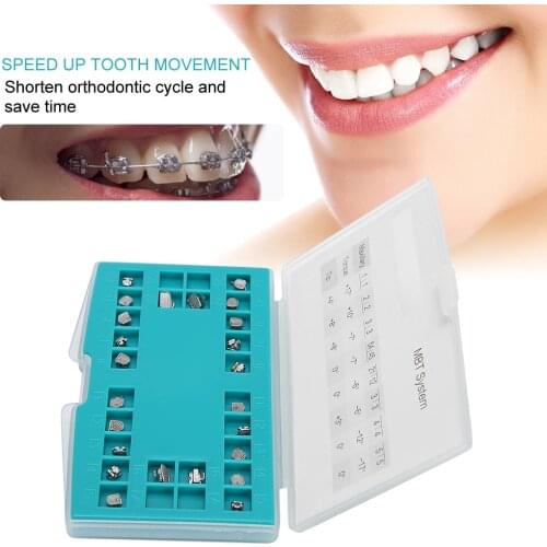 Oral Care Metal Orthodontic Bracket Dental Self‑Ligating Brackets with Storage Box