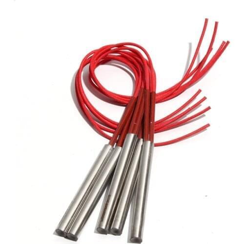 5PCS 25mm 38~48mm 201SUS Cartridge Heater 110V/220V/380V Single-End Heating Tube 230W/250W/260W/280W/300W Resistance Element