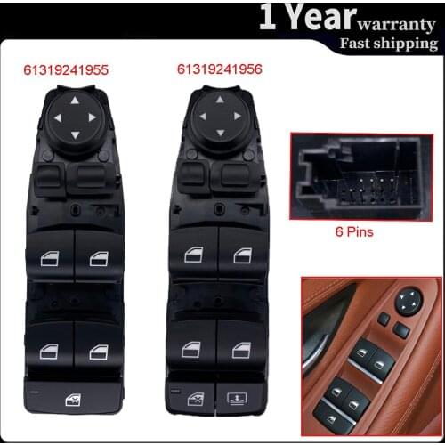 61319241955 Car accessories Electric Power Window Control Switch Regulator Button for BMW 5 6 F10 F11 F18 F06 F07 X3 F25
