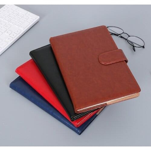A5 PU Leather Office Business Notebook Stationery Paper Journal Notepad Diary Planner School Supplies