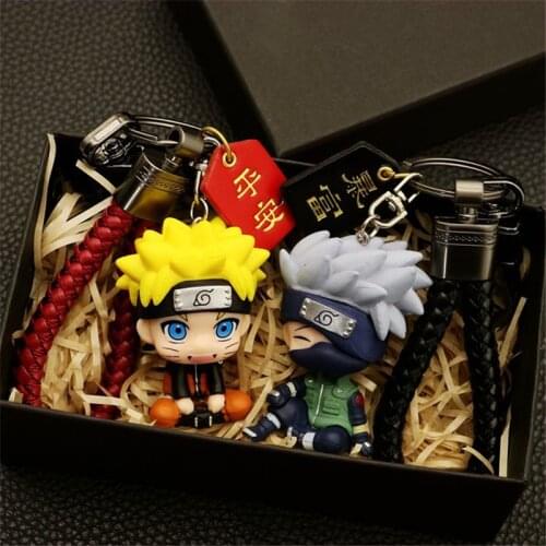 Narutos Aniem Keychian Uchiha Sasuke Kakashi Toys Cute Uchiha Itachi Keychain Children Women Car Key Chain Girls Birthday Gifts