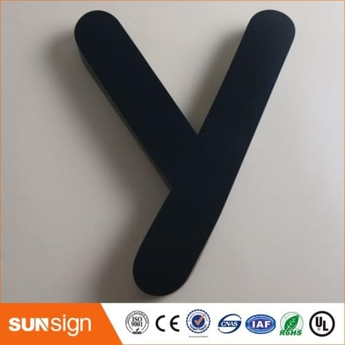 Golden color stainless steel indoor letters no lighting