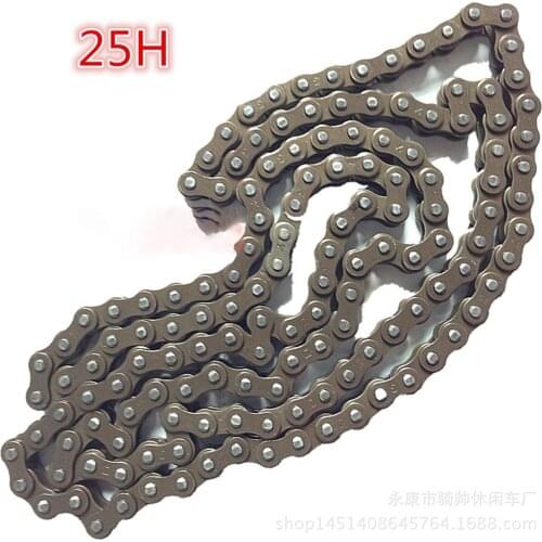 Motorcycle Timing Chain Small Roller Chain 25H 144 Spare Master Links for 47cc 49cc ATV Electric Car Off - Road Motorcycle Parts