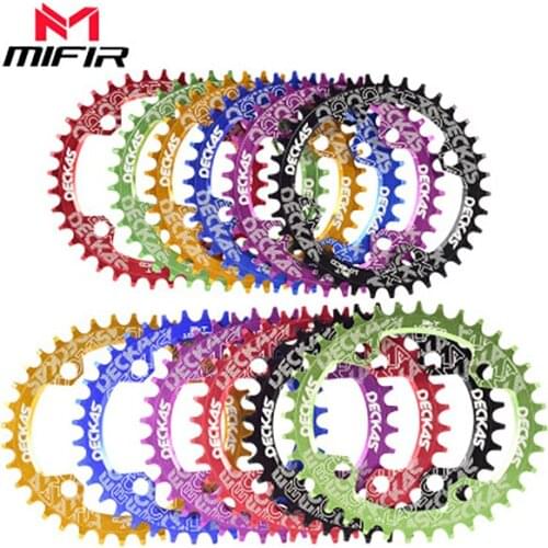 Cogwheel deckas single disc 104bcd 32-38t mountain bike crank cogwheel aluminum alloy bcd104 cogwheel mountain bike