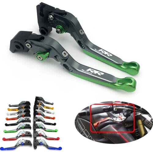 For BMW S1000RR 2015-2016 Motorcycle Folding Extendable CNC Aluminum Adjustable Clutch Brake Levers Handle Accessories Green Red